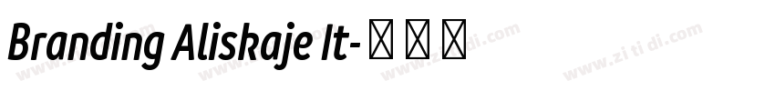 Branding Aliskaje It字体转换